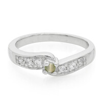 Anello in argento con Alessandrite Occhio di Gatto