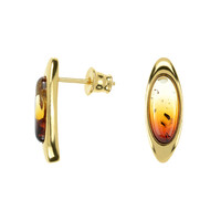 Orecchini in argento con Ambra Baltica