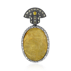 Ciondolo in argento con Quarzo Rutilato (Annette classic)