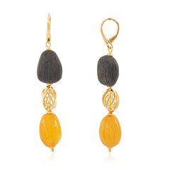 Orecchini in argento con Ambra Baltica