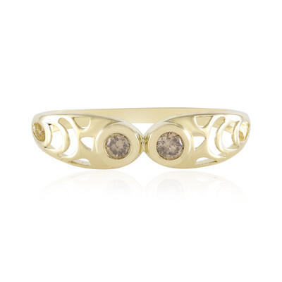 Anello in oro con Diamante Champagne I2 (Ornaments by de Melo)