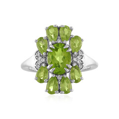 Anello in argento con Peridoto