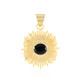 Ciondolo in ottone con Onice Nero (Juwelo Style)