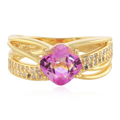 Anello in argento con Topazio Anniversario