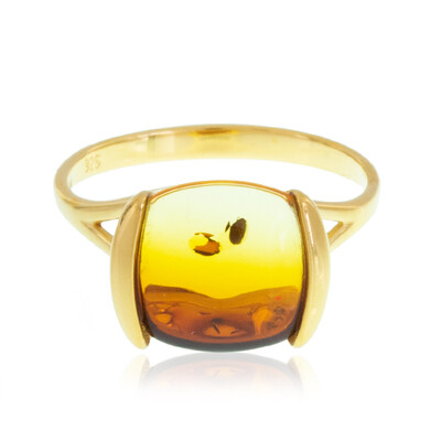 Anello in argento con Ambra Baltica (dagen)