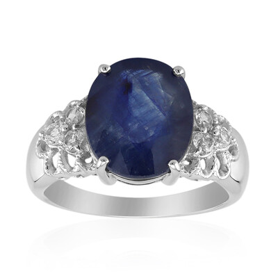 Anello in argento con Zaffiro Blu