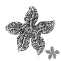 Spilla in argento con Marcassite (Annette classic)