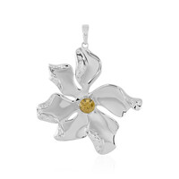 Ciondolo in argento con Zircone Giallo (SAELOCANA)