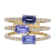 Anello in oro con Tanzanite AAA (CIRARI)