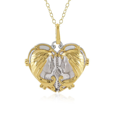 Collana in argento con Diamante I1 (H) (Gems en Vogue)
