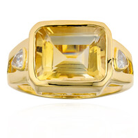 Anello in argento con Citrino Bicolore