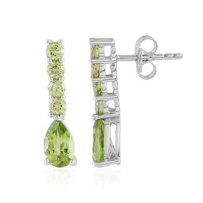 Orecchini in argento con Peridoto
