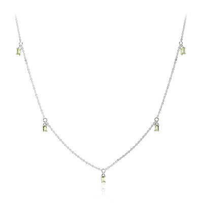 Collana in argento con Peridoto