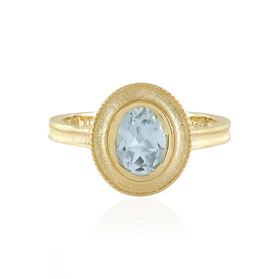Anello in argento con Topazio Blu Cielo