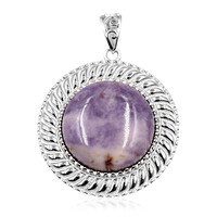 Ciondolo in argento con Fluorite opalizzata
