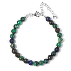 Bracciale in argento con Malachite Azzurrite