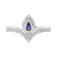 Anello in argento con Tanzanite