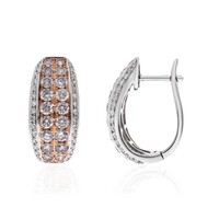 Orecchini in oro con Diamante Rosa I1 (CIRARI)