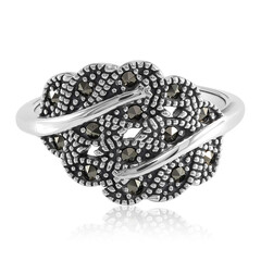 Anello in argento con Marcassite