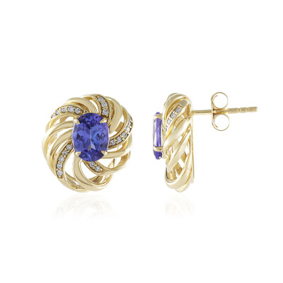 Orecchini in oro con Tanzanite AAA (de Melo)
