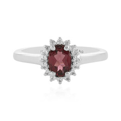 Anello in argento con Rodolite