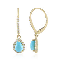 Orecchini in oro con Turchese Sleeping Beauty (Adela Gold)