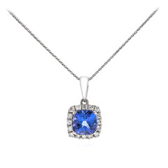 Collana in oro con Tanzanite
