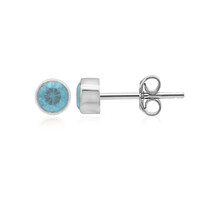 Orecchini in argento con Topazio Blu Cielo