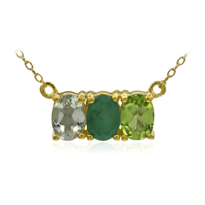 Collana in argento con Ametista Verde