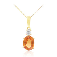 Collana in oro con Granato Mandarino (CIRARI)