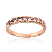 Anello in oro con Berillo Rosa non riscaldato