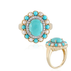 Anello in argento con Turchese