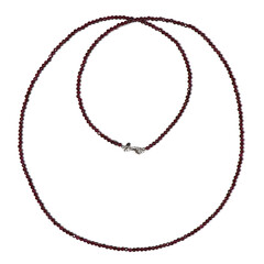 Collana in argento con Rodolite