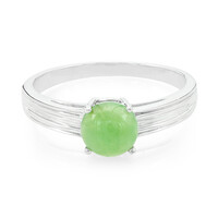 Anello in argento con Crisoprasio Imperiale