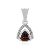 Ciondolo in argento con Granato Mozambico
