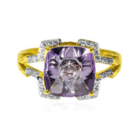 Anello in oro con Ametista Rose de France (Glenn Lehrer)