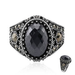 Anello in argento con Ematite Nera (Annette classic)