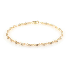 Bracciale in oro con Diamante Cioccolato I1