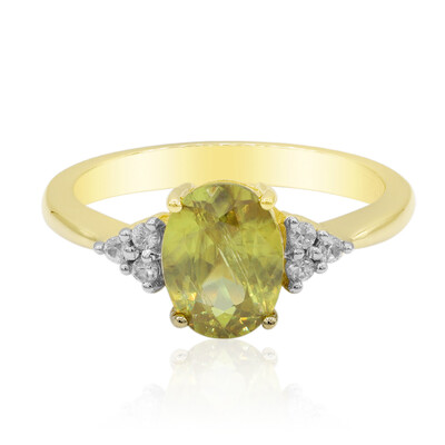 Anello in oro con Sfene