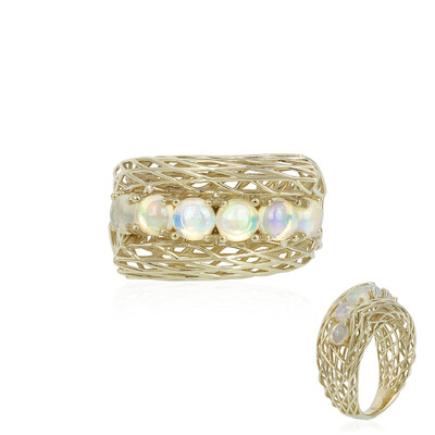 Anello in oro con Opale di Welo (Ornaments by de Melo)