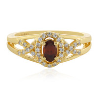 Anello in argento con Zircone Rosso