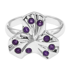 Anello in argento con Ametista Zambiana
