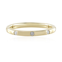 Anello in oro con Diamante IF (G) (de Melo)