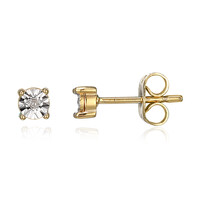 Orecchini in ottone con Diamante I3 (I) (Juwelo Style)