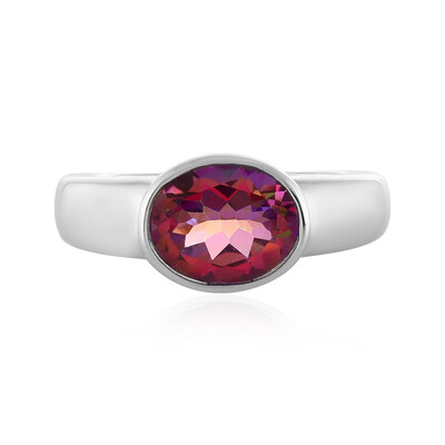 Anello in argento con Topazio Mistico Porpora