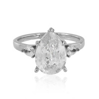 Anello in platino con Zircone Preah Vihear (de Melo)