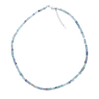 Collana in argento con Fluorite