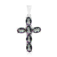 Ciondolo in argento con Quarzo Mistico