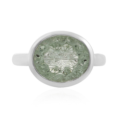 Anello in argento con Ametista Verde (MONOSONO COLLECTION)