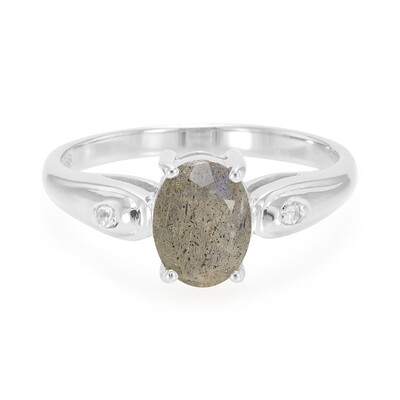Anello in argento con Labradorite